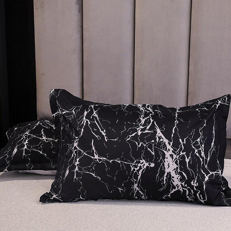 Black And White Bed Duvet Cover Set - Glowsart